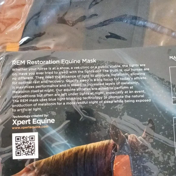 Horse REM Restoration Equine Mask Standard Style Horse size Large - Picture 5 of 6